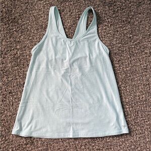 DSG Blue Sleeveless Backless Tank Top